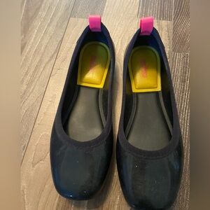 Melissa Black With Yellow Bottom Rubber Shoes